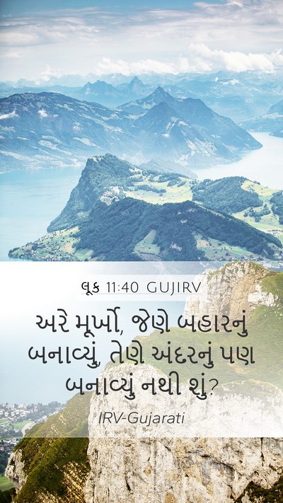 લૂક 11:40 GUJIRV Bible Verse Image