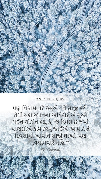 લૂક 13:14 GUJIRV Bible Verse Image