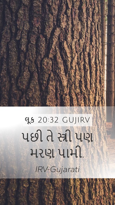 લૂક 20:32 GUJIRV Mobile Phone Wallpaper - પછી તે સ્ત્રી પણ - Mobile Bible Verse Wallpaper