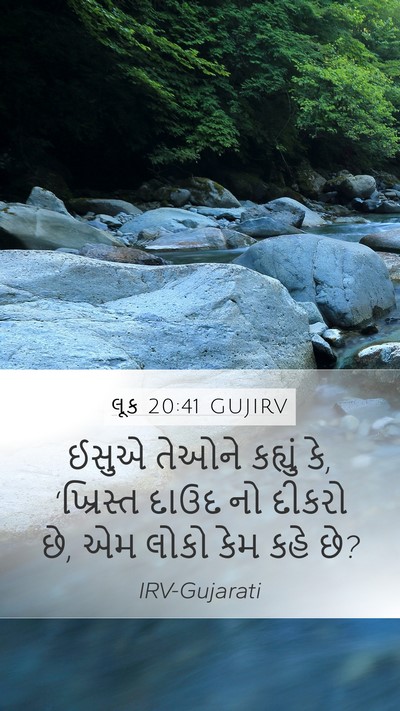 લૂક 20:41 GUJIRV Bible Verse Image