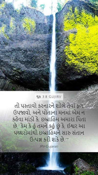 લૂક 3:8 GUJIRV Bible Verse Image