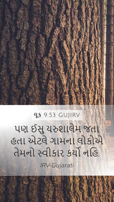લૂક 9:53 GUJIRV Bible Verse Image