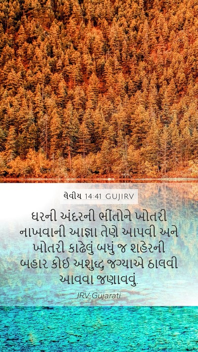 લેવીય 14:41 GUJIRV Bible Verse Image