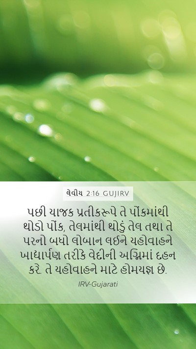 લેવીય 2:16 GUJIRV Bible Verse Image