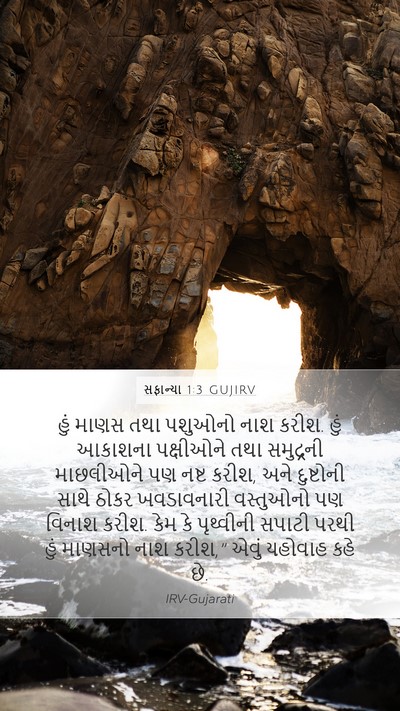 સફાન્યા 1:3 GUJIRV Bible Verse Image