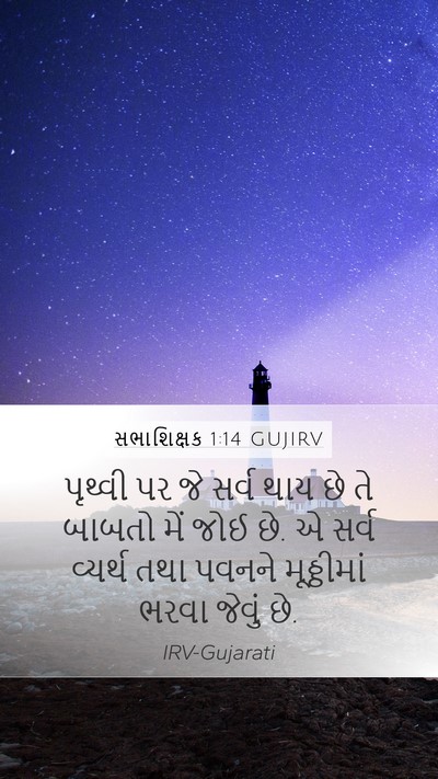 સભાશિક્ષક 1:14 GUJIRV Bible Verse Image
