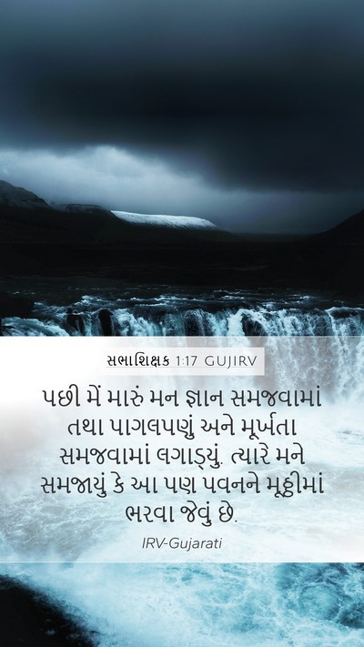 સભાશિક્ષક 1:17 GUJIRV Bible Verse Image