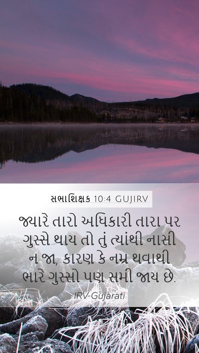 સભાશિક્ષક 10:4 GUJIRV Bible Verse Image
