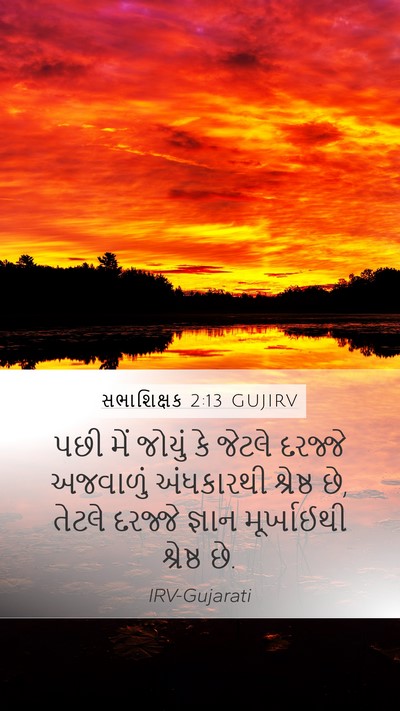 સભાશિક્ષક 2:13 GUJIRV Bible Verse Image