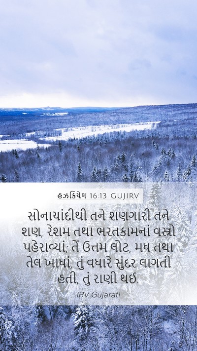 હઝકિયેલ 16:13 GUJIRV Bible Verse Image