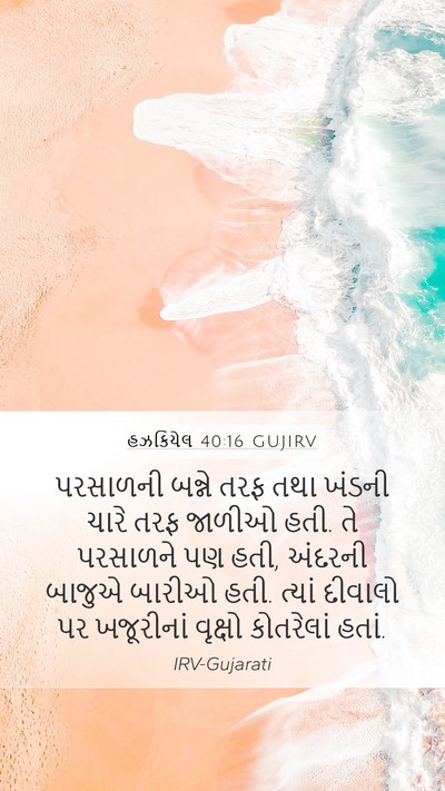 હઝકિયેલ 40:16 GUJIRV Bible Verse Image