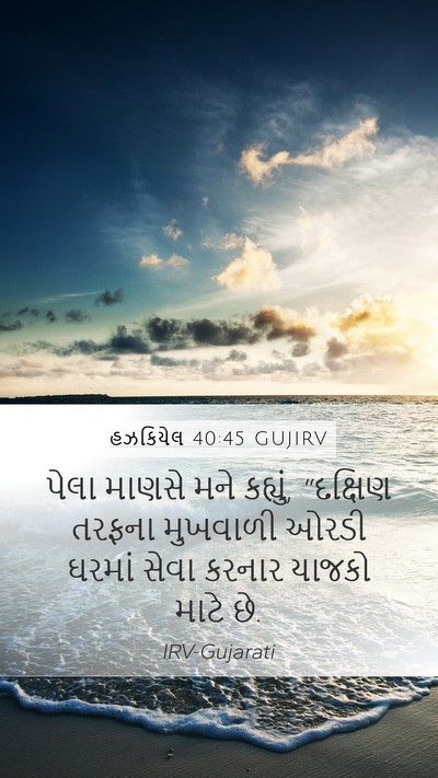 હઝકિયેલ 40:45 GUJIRV Bible Verse Image
