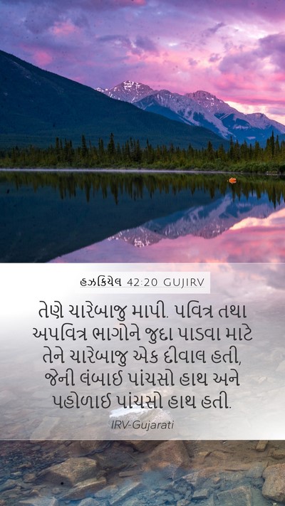 હઝકિયેલ 42:20 GUJIRV Bible Verse Image