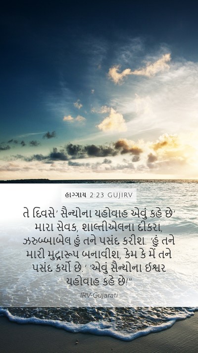 હાગ્ગાય 2:23 GUJIRV Bible Verse Image