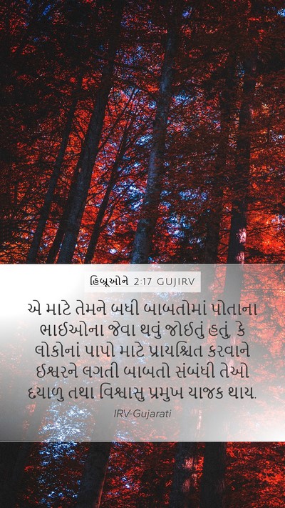 હિબ્રૂઓને 2:17 GUJIRV Bible Verse Image
