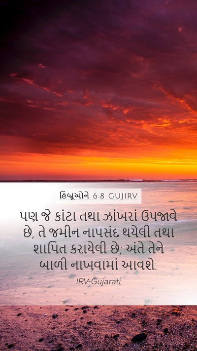 હિબ્રૂઓને 6:8 GUJIRV Bible Verse Image