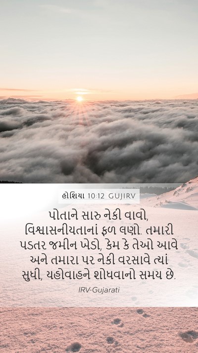 હોશિયા 10:12 GUJIRV Bible Verse Image
