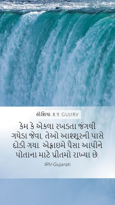 હોશિયા 8:9 GUJIRV Bible Verse Image